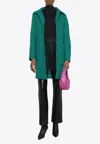 P.a.r.o.s.h Parosh Single-breasted Coat In Green