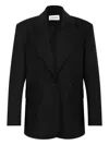 P.a.r.o.s.h Single-breasted Wool Blazer In Black