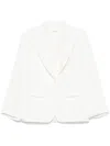 P.a.r.o.s.h Parosh Single-breasted Blazer Jacket In White