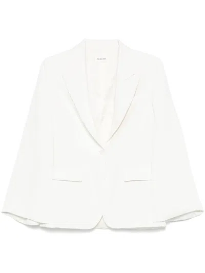 P.a.r.o.s.h Parosh Single-breasted Blazer Jacket In White