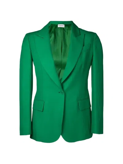 P.a.r.o.s.h Einreihige Jacke In Green