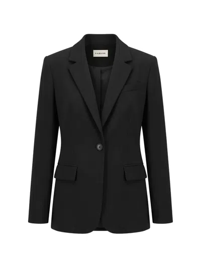 P.a.r.o.s.h Single-breasted Notched-lapels Blazer In Black
