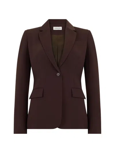 P.a.r.o.s.h Single-breasted Notched-lapels Blazer In Brown