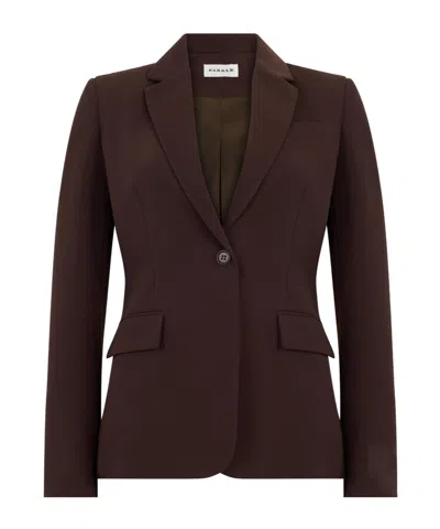 P.a.r.o.s.h Single-breasted Suit Jacket In Brown