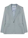 P.a.r.o.s.h . Single-breasted Viscose Blazer In Blue