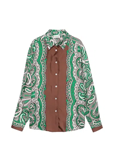 P.A.R.O.S.H SKINDY PAISLEY-PATTERN SHIRT