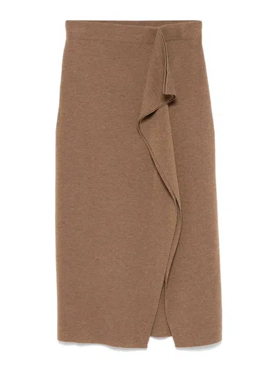 P.a.r.o.s.h Skirt In Brown