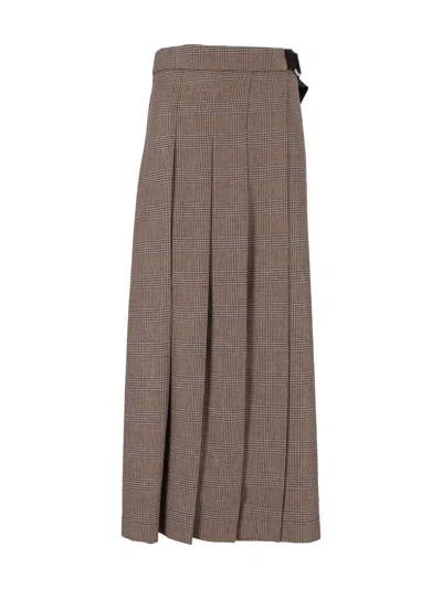 P.a.r.o.s.h Skirt In Brown