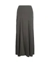 P.a.r.o.s.h Maxi Gonna Con Spacco Stone In Gray