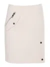 P.a.r.o.s.h Wool Midi Skirt In White