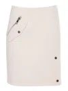 P.a.r.o.s.h Wool Midi Skirt In White