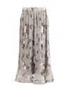 P.a.r.o.s.h P. A.r. O.s. H. Chiffon Pleated Skirt In Gray