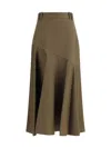 P.a.r.o.s.h P. A.r. O.s. H. Midi Skirt In Brown