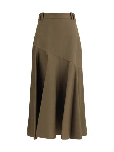 P.a.r.o.s.h P. A.r. O.s. H. Midi Skirt In Brown