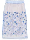 P.a.r.o.s.h Palazzo Trousers Blue In Multicolor