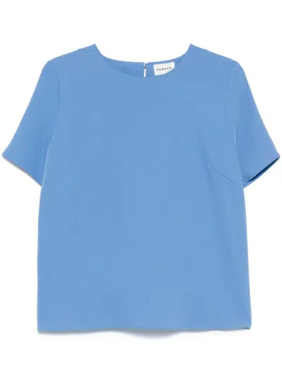 P.a.r.o.s.h Parosh Sky Blue Crepe De Chine T-shirt