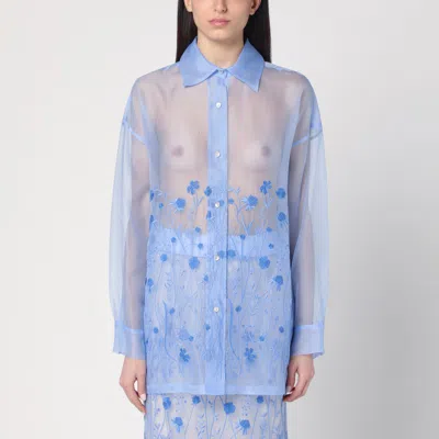 P.a.r.o.s.h . Sky Blue Shirt In Silk