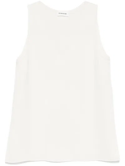 P.a.r.o.s.h Parosh Sleeveless Blouse In White