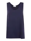 P.a.r.o.s.h Sleeveless Blouse In Blue