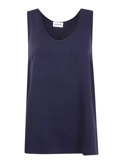 P.a.r.o.s.h Sleeveless Blouse In Blue