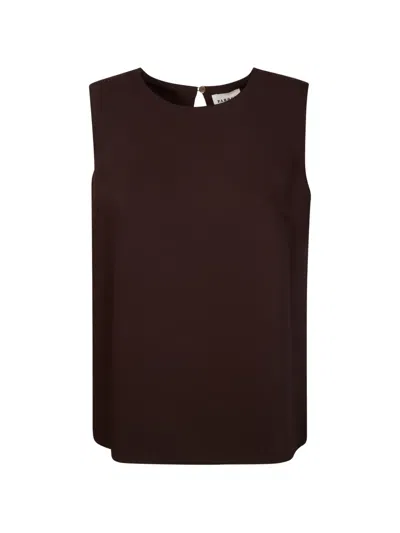 P.a.r.o.s.h Sleeveless Blouse In Brown