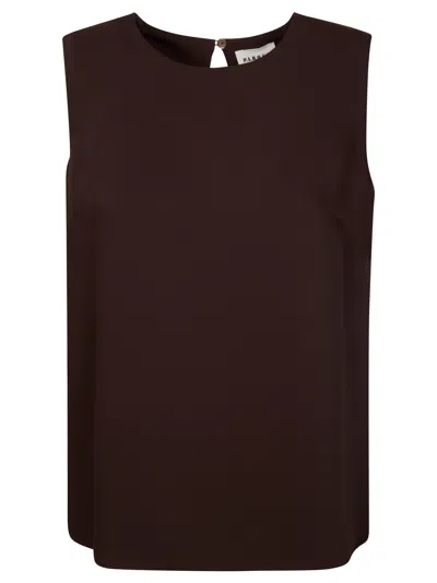 P.a.r.o.s.h Parosh Sleeveless Blouse In Brown
