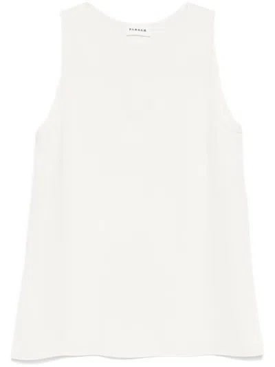 P.A.R.O.S.H SLEEVELESS TOP WITH ROUND NECK
