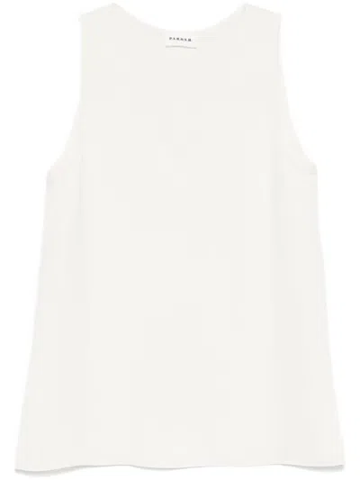 P.a.r.o.s.h Parosh Sleeveless Blouse In White