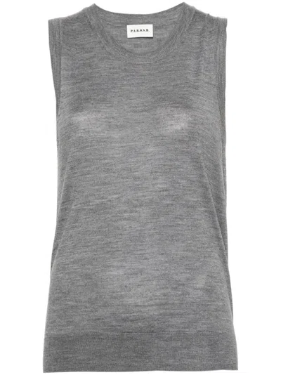 P.A.R.O.S.H PAROSH SLEEVELESS CREW NECK SWEATER