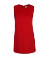 P.a.r.o.s.h Parosh Chic Sleeveless Wool Dress With Zip Closure In Red