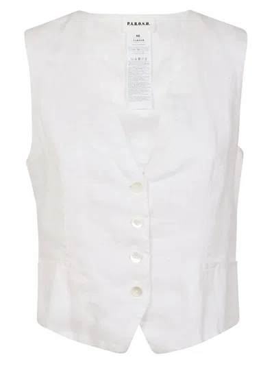 P.a.r.o.s.h Sleeveless Gilet In White