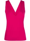 P.a.r.o.s.h Sleeveless Knitted Top In Pink