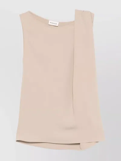 P.a.r.o.s.h Sleeveless Lightweight Asymmetric Blouses