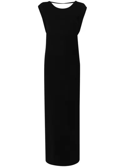 P.a.r.o.s.h Sleeveless Maxi Dress In Black
