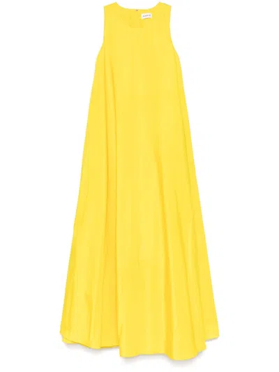 P.a.r.o.s.h Sleeveless Maxi Dress In Gelb
