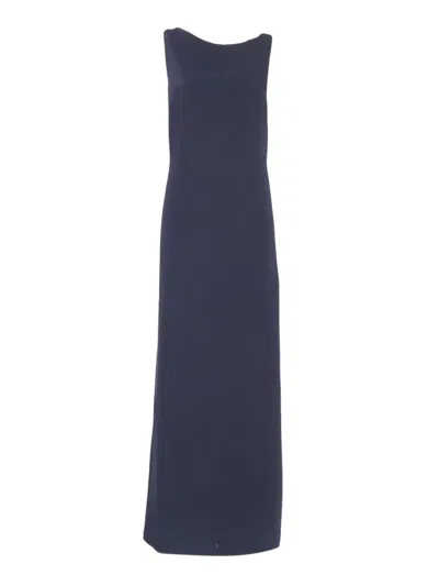 P.A.R.O.S.H SLEEVELESS MAXI DRESS WITH UNIQUE CUT-OUT DETAIL