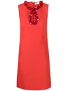 P.a.r.o.s.h Puppy Bead-embellished Column Dress