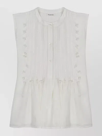 P.a.r.o.s.h Sleeveless Pleated Top Soft Texture