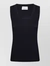 P.a.r.o.s.h Sleeveless Ribbed Knitwear Scoop Neckline