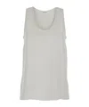 P.a.r.o.s.h Silk Tank Top In White