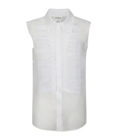 P.a.r.o.s.h Sleeveless Shirt In White