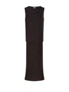 P.a.r.o.s.h Parosh Sleeveless Silk Blouse With Draped Neckline