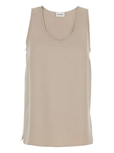 P.a.r.o.s.h Parosh Sleeveless Top In Brown