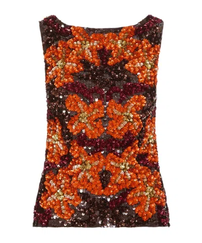 P.a.r.o.s.h Sleeveless Vest In Multicolor
