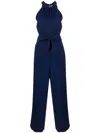 P.a.r.o.s.h Sleeveless Wide-leg Jumpsuit In Blue