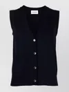 P.a.r.o.s.h Sleeveless Wool Blend Knit Vest