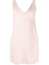 P.a.r.o.s.h Sleeveless Wool Minidress In Pink