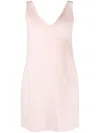 P.a.r.o.s.h Sleeveless Wool Minidress In Pink