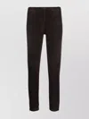 P.a.r.o.s.h Slim-cut Ankle-length Trousers In Goat Suede In Brown