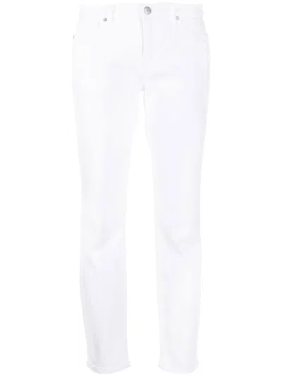 P.a.r.o.s.h Slim Cut Mid-rise Jeans In White